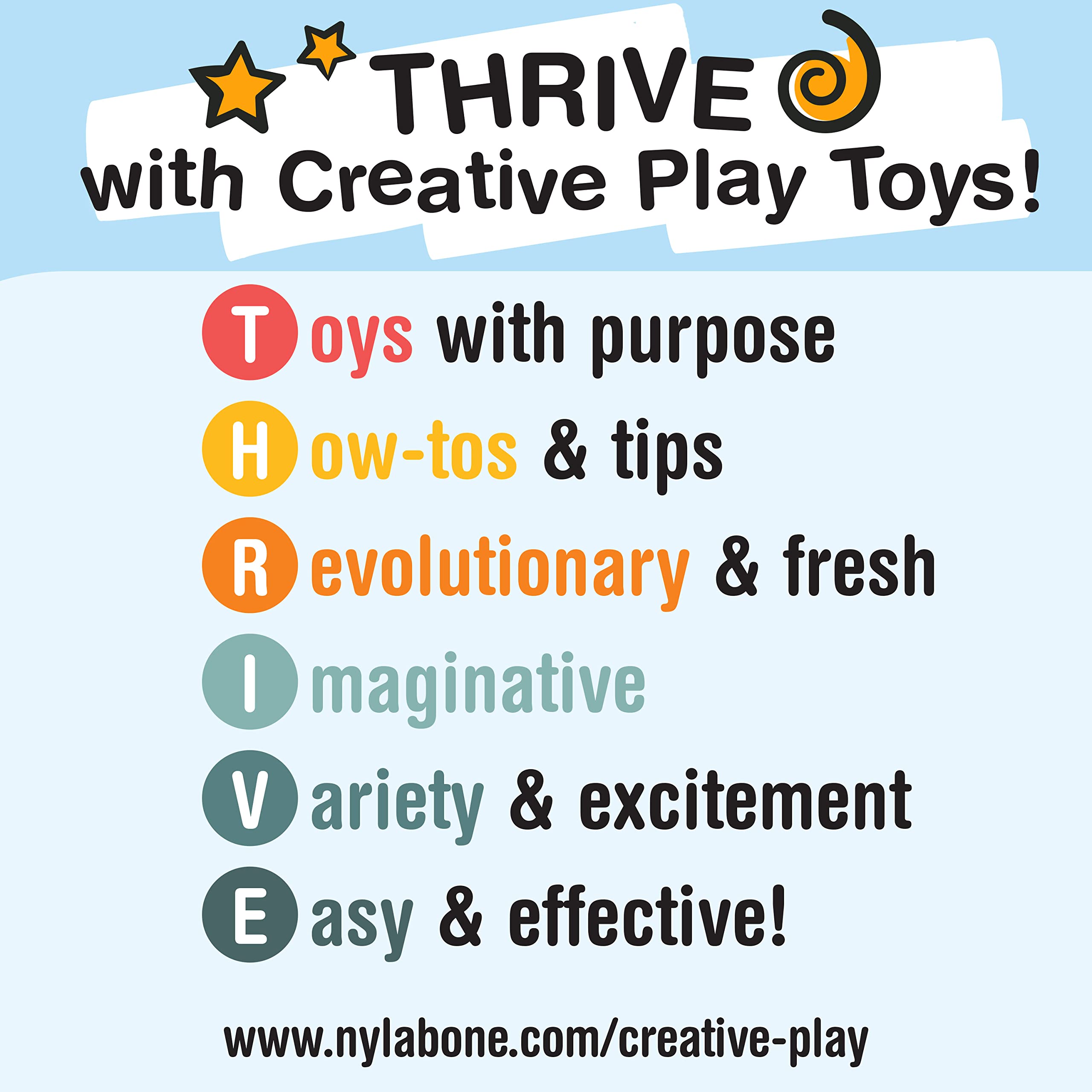 Nylabone Rexii Interactive Dog Toy for Small Dogs - Lightweight Flexible Dog Toy for Creative Play & Dog Exercise